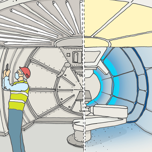 Ensuring compliance of a pioneering proton beam therapy centre